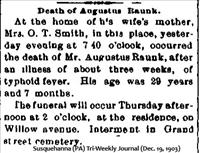 Raunk, Augustus